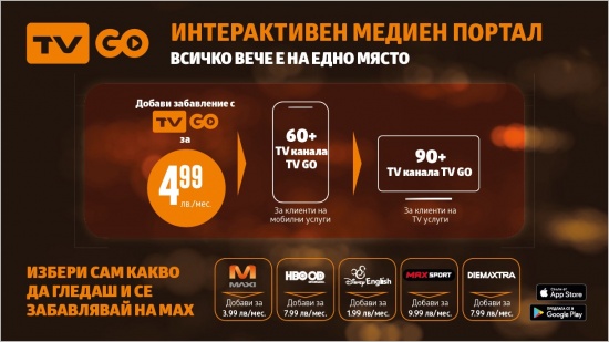 Нов интерактивен медиен портал от VIVACOM – TV GO